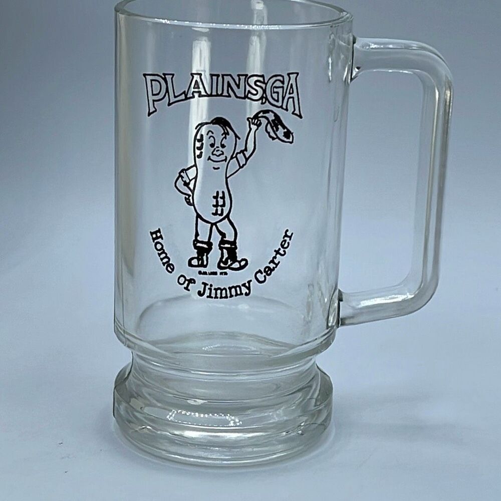 Vintage “ Home of Jimmy Carter “ Plains, GA  beer mug